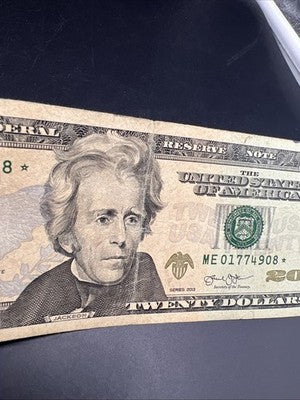2013 $20 * Star Federal Reserve Note VG details Circ #908