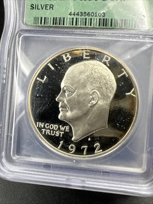 1972 S $1 Ike 40% Silver Dollar Coin ICG PR69 DCAM Gem Proof Certified #103