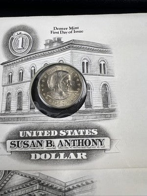 3 Coin FDOI Set 1979 P D S SBA Susan B Anthony BU UNC Dollar Coins