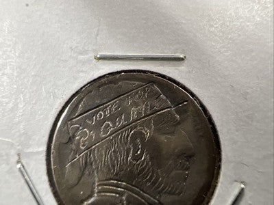 Hobo Buffalo Nickel Coin Modern Carving SKU#P