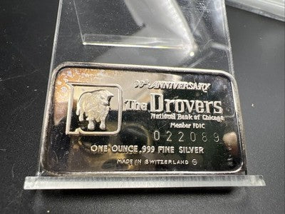 1973 Drovers Country 1 Oz Silver Art Bar