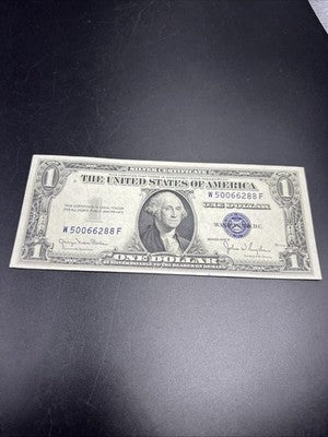 1935 D $1 Narrow Margin One Dollar Silver Certificate CH XF / AU #288