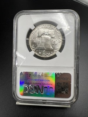 1963 D 50c Frankling Silver Half Dollar Coin NGC MS64 #004 CH BU Certified