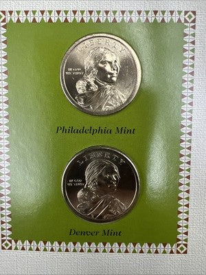 4 Coin Set 2011 Wampanoag 2012 Trade P & D Sacagawea Native Dollar Coins CH BU