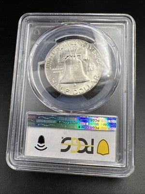 1958 P 50c Franklin Silver Half Dollar Coin PCGS MS64 CH BU Certified #79