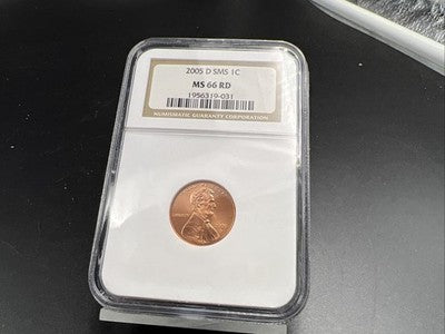2005 D 1c Lincoln Memorial Cent MS66 RD NGC Gem BU Certified #031