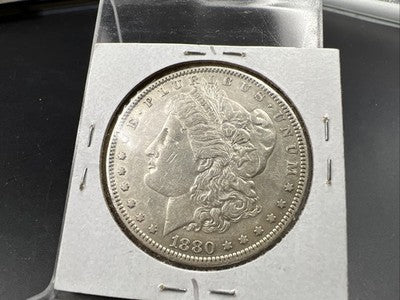1880 O Morgan Dollar Coin Micro o Variety Morgan Dollar XF EF Details SK#A