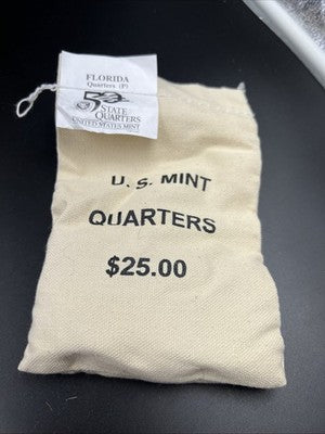 U.S. Mint Bag of 100 2004 P 25c Florida State Statehood Quarters BU UNC