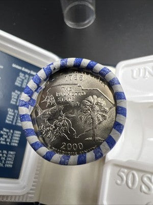 US Mint Certified 2000 D South Carolina State Statehood Quarter Roll BU UNC