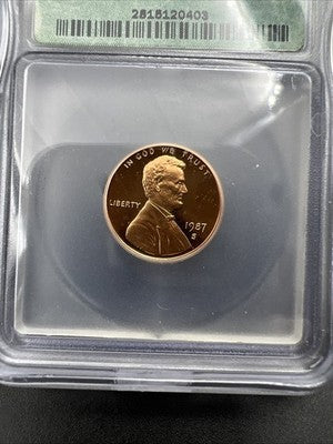 1987 S 1c Lincoln Memorial Cent Penny ICG PR70 DCAM #403