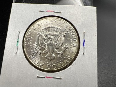 1964 D 50c Kennedy 90% Silver Half Dollar Coin BU NC Neat Toning Obverse SK#1