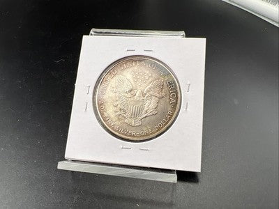 1994 1 Oz ASE American Silver Eagle Coin BU UNC Neat Toning Toner