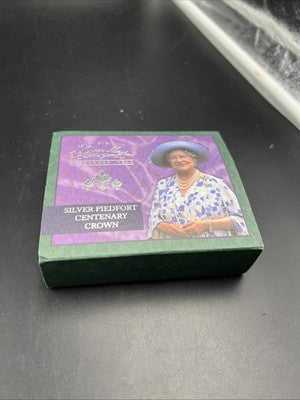 2000 Queen Mother Piedfort 2 Pounds England UK Silver Proof Rare Coin w/ Box COA