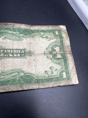 1923 One Dollar Silver Certificate Horse Blanket Very Circ FR. 238 Woods White