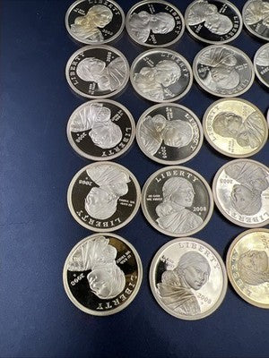 2008 S 25 Coin Proof Sacagawea Dollar Coin Roll
