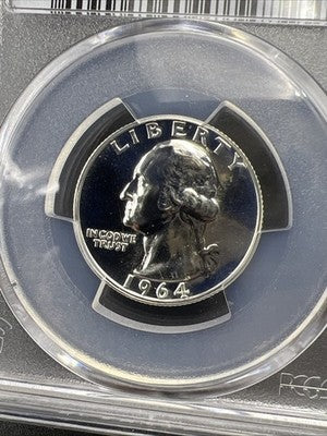 1964 25c Washington Silver Quarter Coin PR66 #65 PCGS