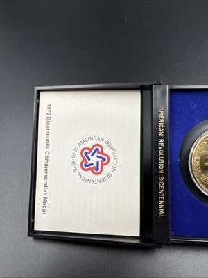 1972 American Bicentennial Bronze Medal UNC in Case sk#B