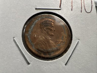 Large Broadstruck Error 1990 P 1c Lincoln Memorial Cent CH AU