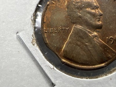 Triple Clipped 1967 P 1c Lincoln Memorial Cent Error Coin UNC RB