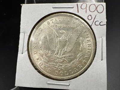1900 O / CC $1 Morgan Silver Dollar Coin AU About UNC SK#1a
