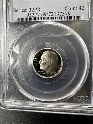 1994 S 10c Roosevelt Dime Coin PCGS PR69 DCAM #79