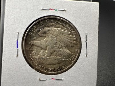 1921 50c Alabama Classic Commemorative Silver Half Dollar Coin XF EF Extra Fine