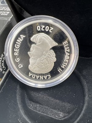 2020 Willie O'Ree Bruins Canada $20 1 Oz Silver Proof Coin NHL Hockey w/ Box COA