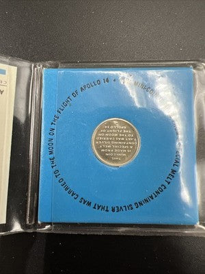 Franklin Mint Complimentary Miniature Silver Medal NO display card