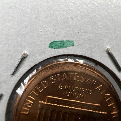 1988 1c Lincoln Memorial Cent Penny Broadstrike 5% Off Center BU UNC SKU#AM