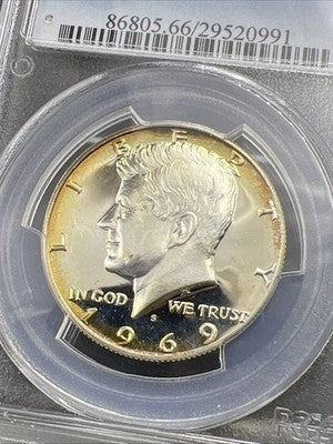1966 50c Kennedy 40% Silver Half Dollar Coin PR66 Cameo PCGS #991