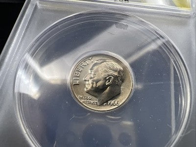 1966 10c Roosevelt Dime FS-401 5 On Cheek SP67 FSB MS67 Gem BU ANACS
