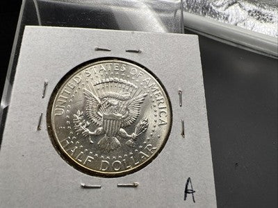 1964 50c Kennedy Silver Half Dollar Coin PQ Amber Toning Obverse CH BU SK#a