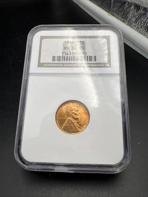 1944 P 1c Lincoln Wheat Cent Penny Coin NGC MS66 Gem BU UNC #030