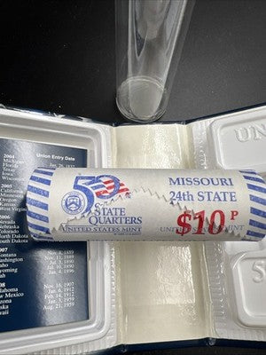 US Mint Certified 2003 P Missouri State Statehood Quarter Roll BU UNC