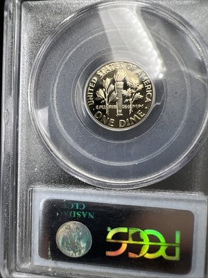 1977 S 10c Roosevelt Copper Nickel Dime Coin PCGS PR69 DCAM #851