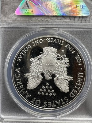 2018 W 1 Oz Proof American Silver Eagle PR70 DCAM ANACS #875