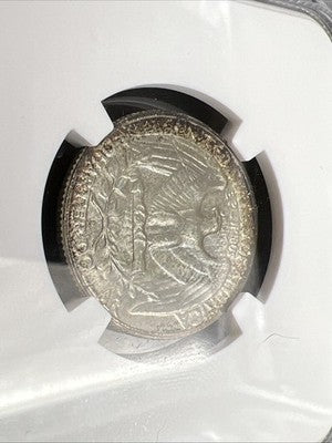 1958 D 25c Washington Silver Quarter Coin MS66 Toned Toner #006 NGC