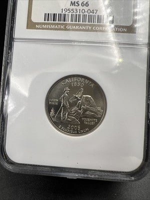 2005 P SMS 25c California State Statehood Quarter Coin MS66 NGC #047