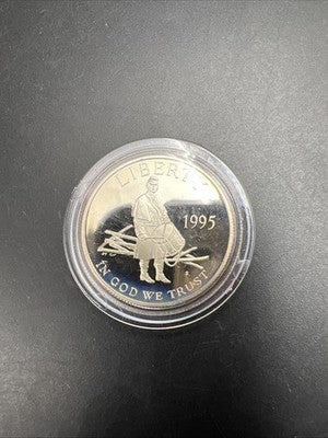 1995 S Civil War 50c Commemorative Copper Nickel Half Dollar Coin in Capsule #a