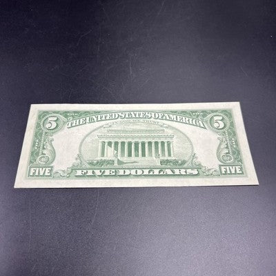 1963 $5 USN United States Note Red Seal VF Very Fine Circ #64