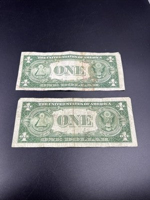 Wide and Narrow Variety 1935 D $1 Dollar Silver Certificate Set Very circ #57