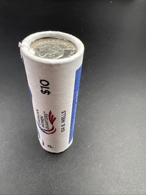 US Mint Certified 2025 P Ida B Wells Women's Quarter 40 Coin BU Roll