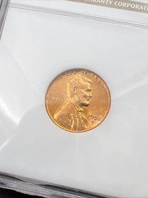 1958 D 1c Lincoln Wheat Cent Penny MS66 RD #022 Gem BU