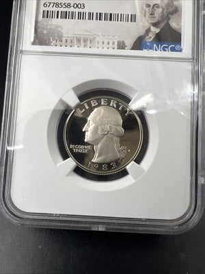 1983 S 25c Washington Proof Copper Nickel Clad Quarter Coin NGC PF69 UCAM #003