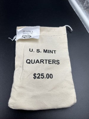 U.S. Mint Bag of 100 2008 P 25c Alaska State Statehood Quarters BU UNC