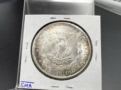 1889 P $1 Morgan Silver Dollar Coin CH BU Unc Neat Toning Toner