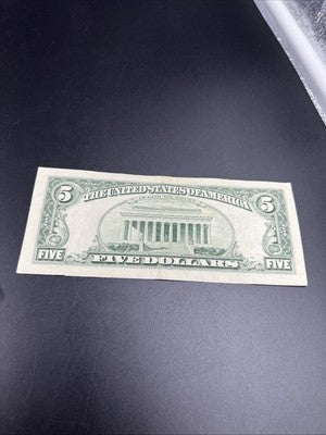 1995 $5 FRN Federal Reserve Note VF Very Fine Circ #082