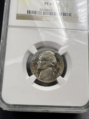 1975 S 5c Jefferson Proof Nickel Coin PF66 Proof Certified NGC #043