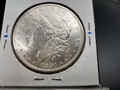 1880 O Morgan Silver Dollar Variety Coin Micro o Vam Variety UNC Details #a