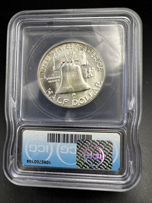1963 50c Franklin Silver Half Dollar Coin ICG MS65 #104